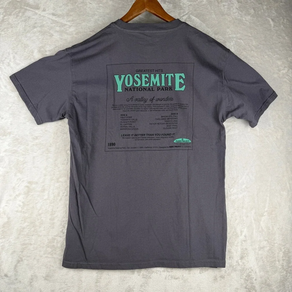 Parks Project Yosemite National Park Greatest Hits T-Shirt Mens Large Charcoal